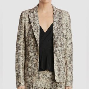 Bailey/44 Harrison Blazer Jacket | Realistic Snakeskin Print | Size 6 | NWT $348